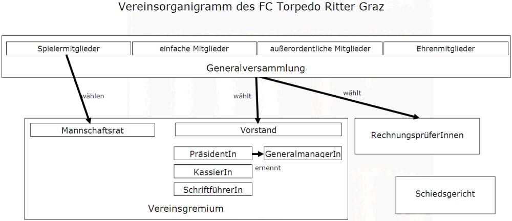 vereinsorganigramm FC Torpedo Ritter Graz